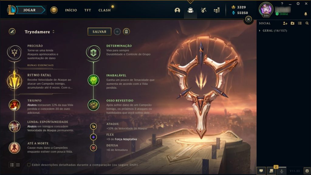 Runas para Tryndamere - League of Legends pre-season 2022