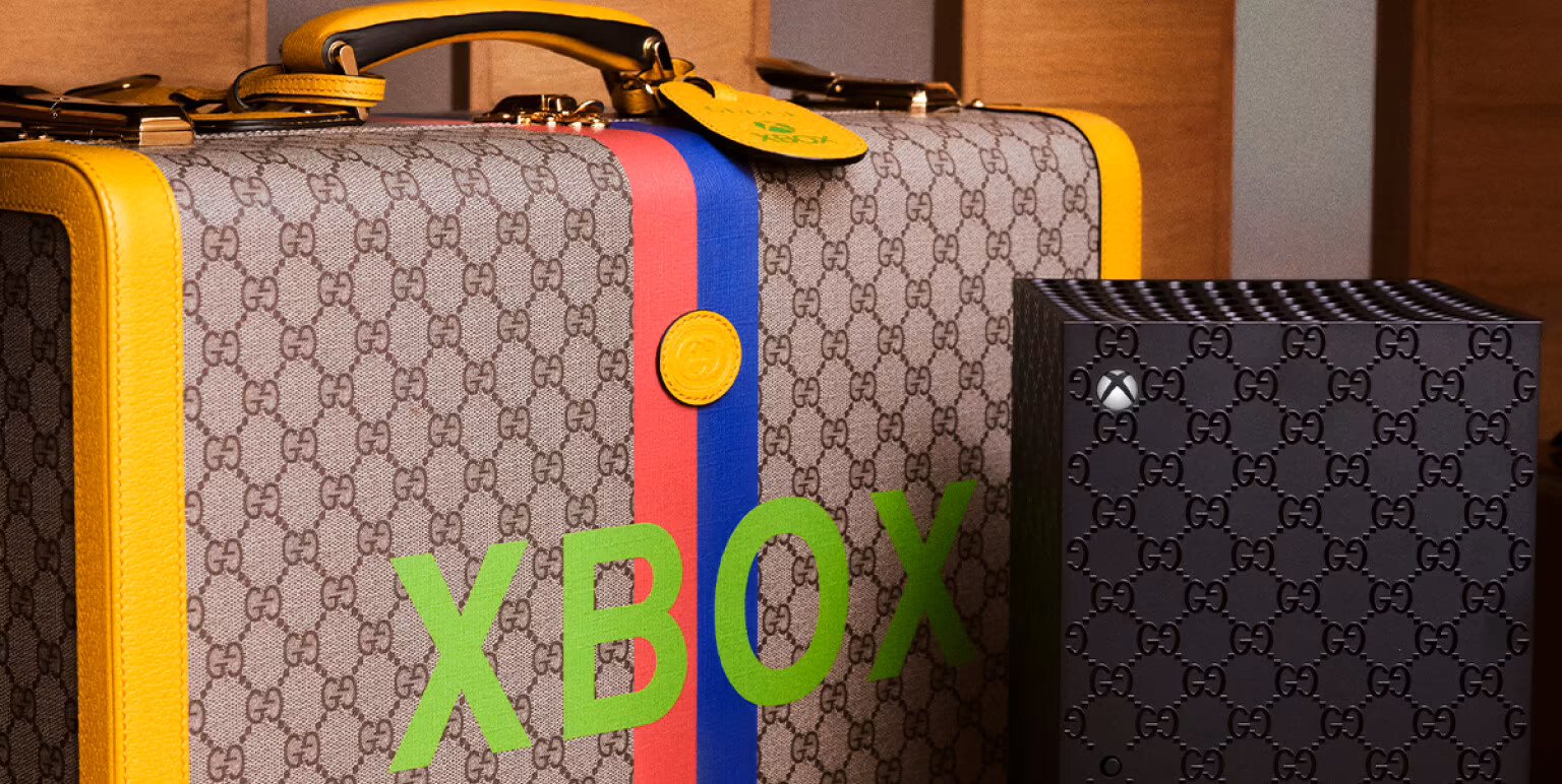 Xbox Series X de luxo da Gucci