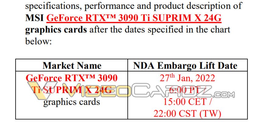 Leak RTX 3090 Ti