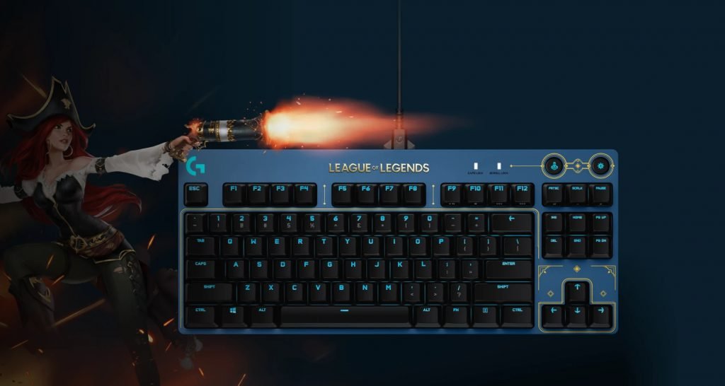 Teclado temático de League of Legends