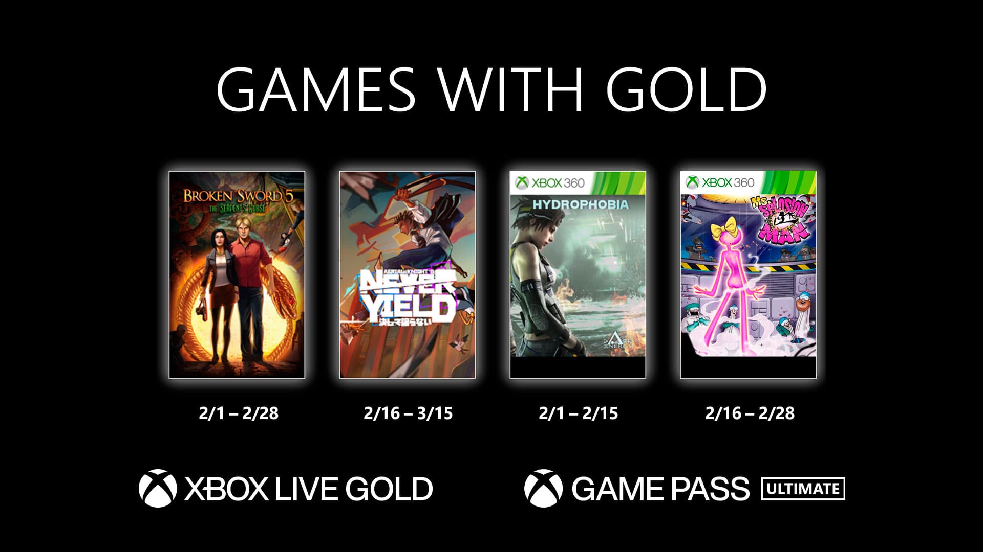 Games with Gold de fevereiro