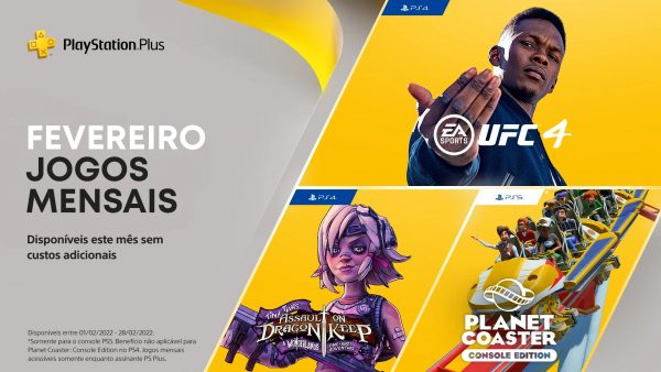 Jogos PlayStation Plus fevereiro