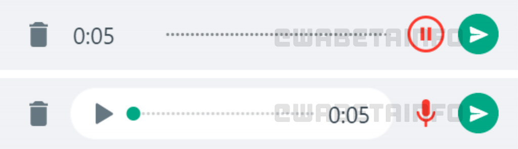 WhatsApp Desktop - pausar gravação de mensagem de voz