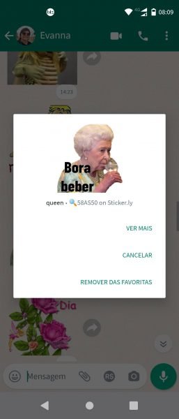 adicionar figurinha favorita Whatsapp