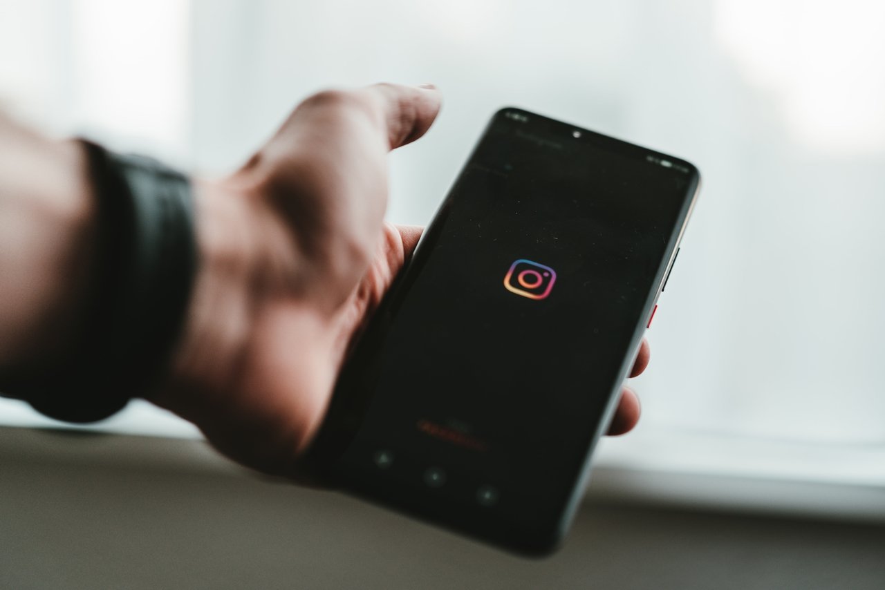 Instagram aberto em smartphone