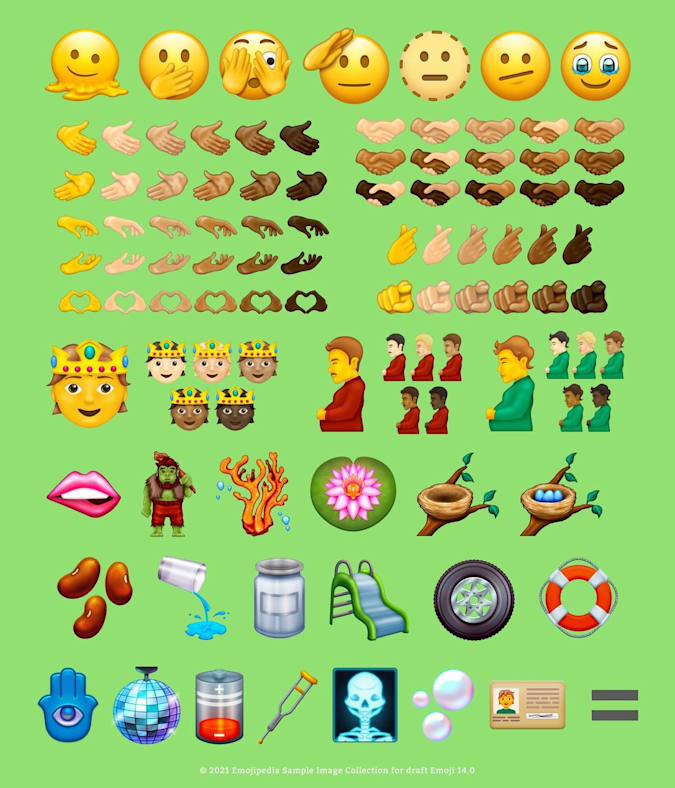 novos emojis iPhone iOS 15.4