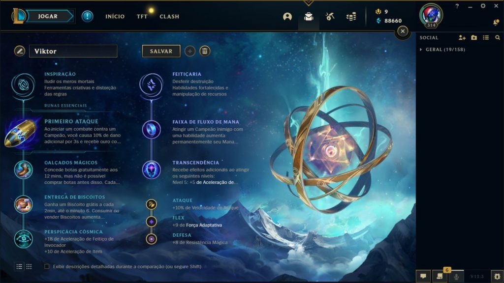 Runas para Viktor - League of Legends