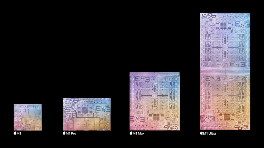 Chip M1 Ultra, que vai compor o Mac Studio