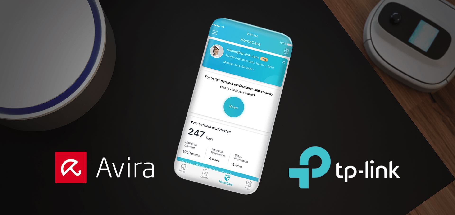 roteadores TP-Link com Avira