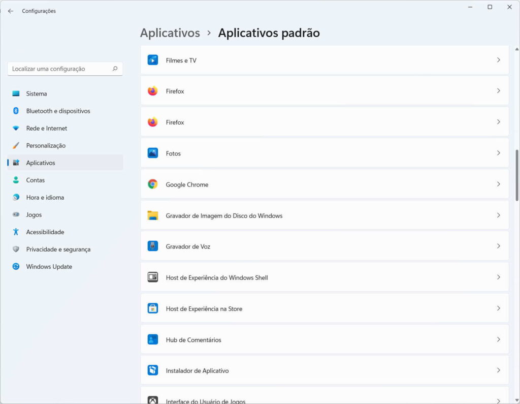 Como mudar o navegador padrão no Windows 11 - Passo 3