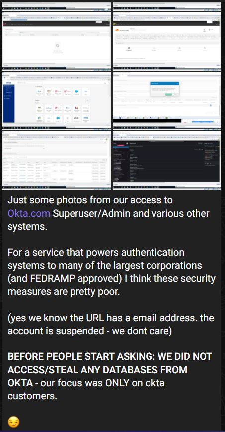 "Nosso foco era apenas em clientes da Okta", diz Lapsus$ ao publicar capturas de tela de suposta invasão