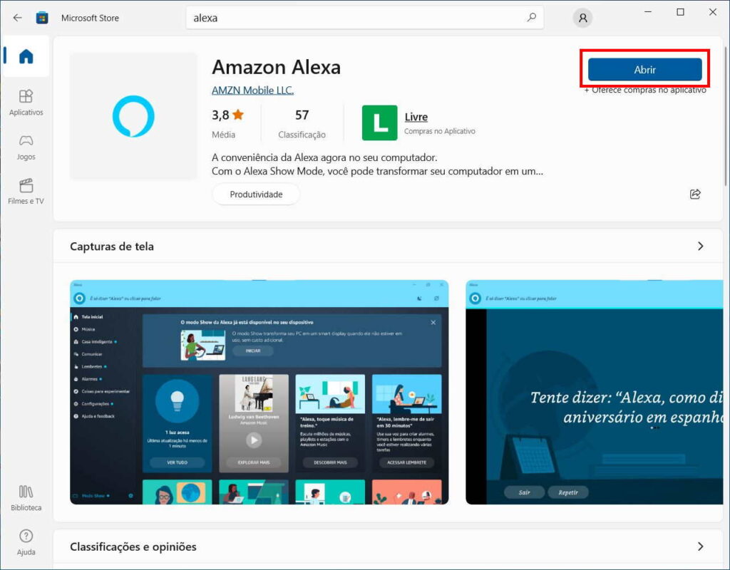 Como usar a Alexa no PC - Passo 2