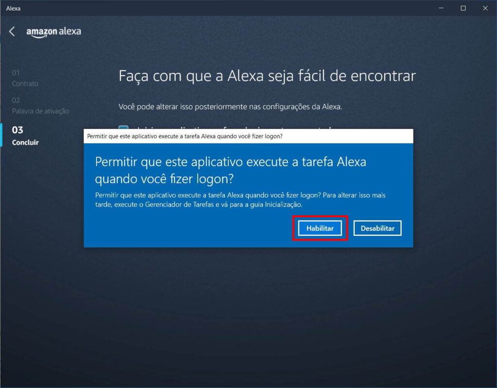 Como usar a Alexa no PC - Passo 8