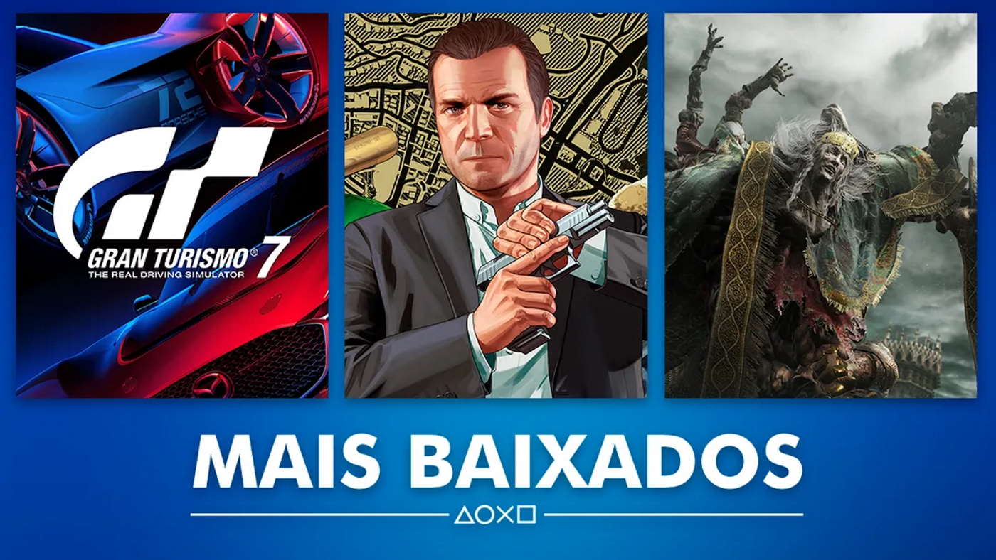 PlayStation Store - jogos mais baixados de março