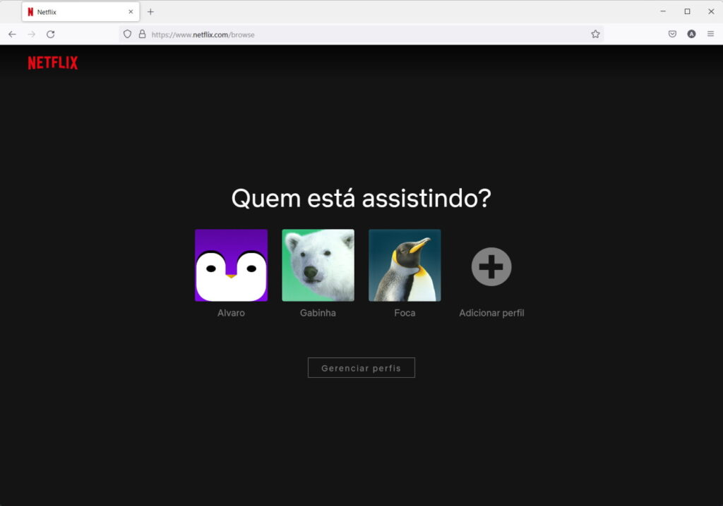 Como colocar senha no perfil da Netflix - Passo 1