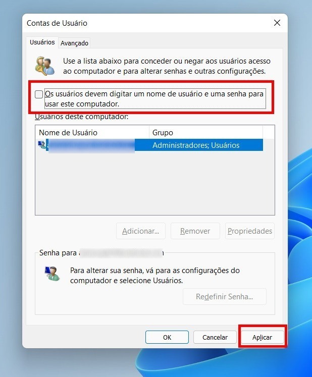 Como logar no Windows 11 sem digitar a senha - Passo 6. (2)