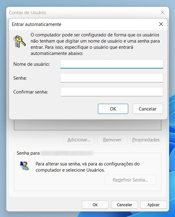 Como logar no Windows 11 sem digitar a senha - Passo 7