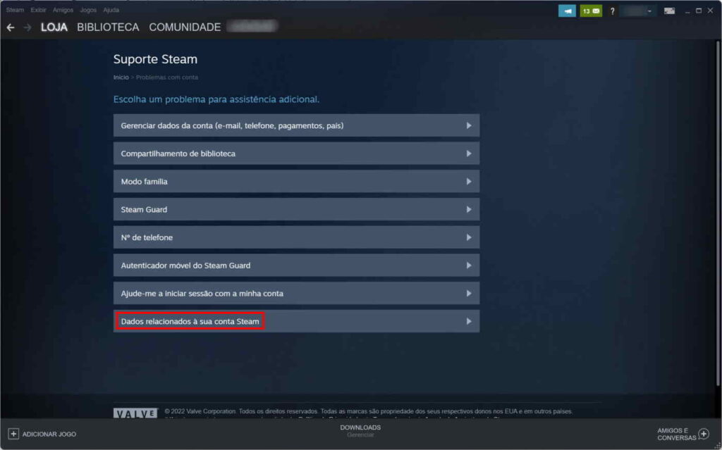 Como ver quanto você gastou na Steam - Passo 3