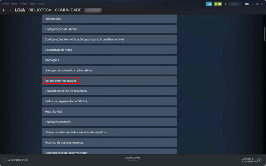 Como ver quanto você gastou na Steam - Passo 4