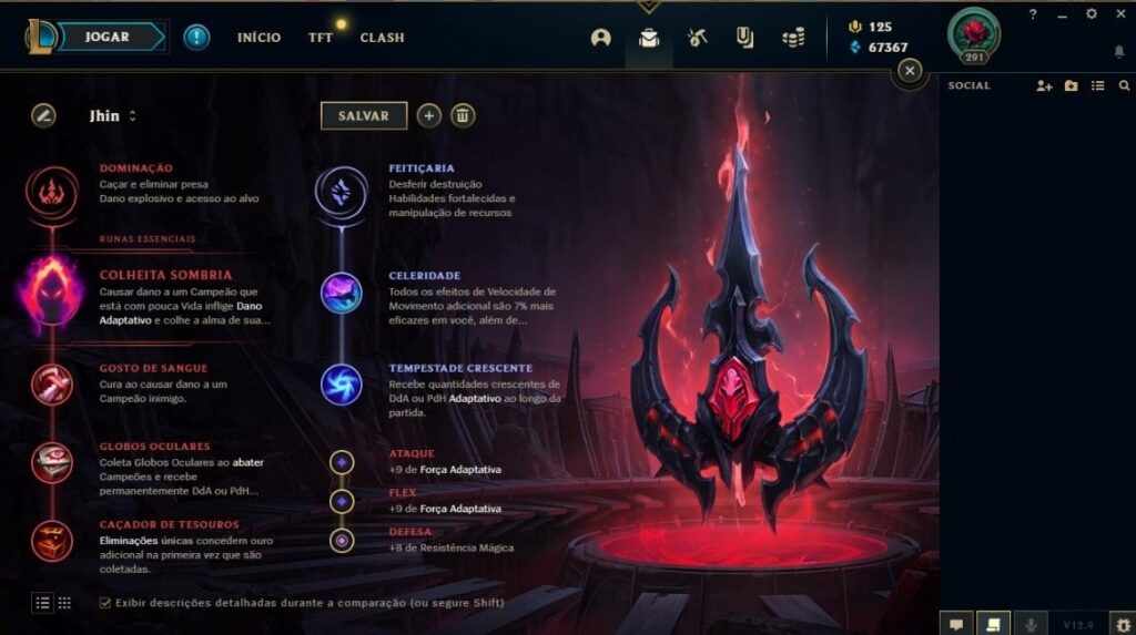 Runas para Jhin - League of Legends