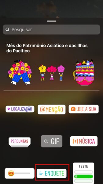 Passo a passo de como fazer uma enquete no Instagram Stories