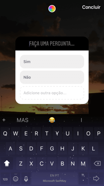 Passo a passo de como fazer uma enquete no Instagram Stories