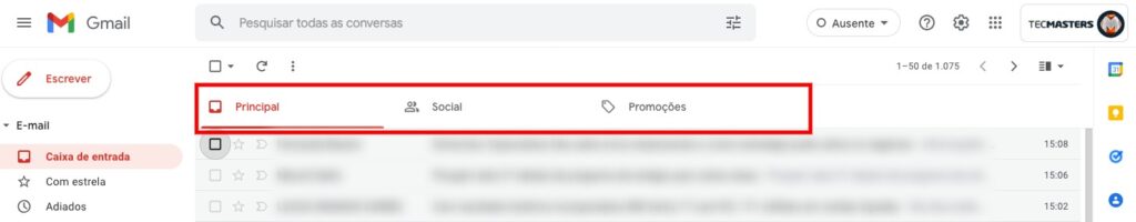 Passo a passo para personalizar a caixa de entrada do Gmail