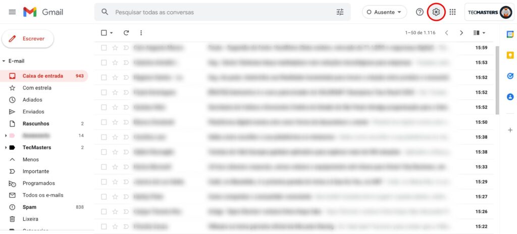 Passo a passo para personalizar a caixa de entrada do Gmail