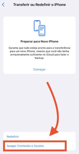 Como apagar tudo do iPhone