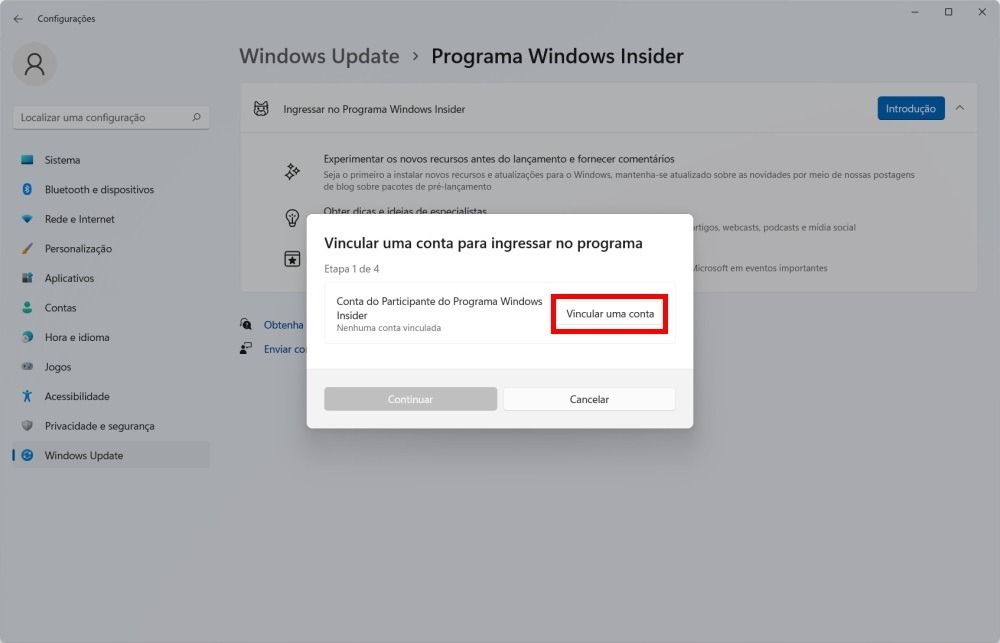 Como baixar a versão 22H2 do Windows 11 - Passo 4