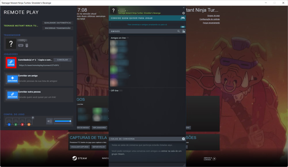 Como jogar online com o Remote Play Together - Passo 4