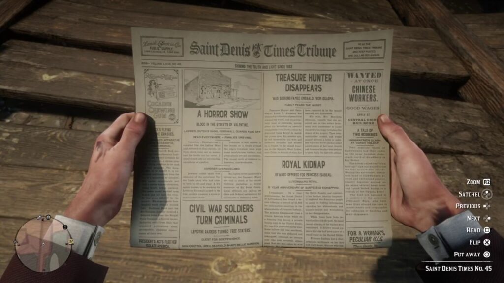 Jornal Red Dead Redemption 2