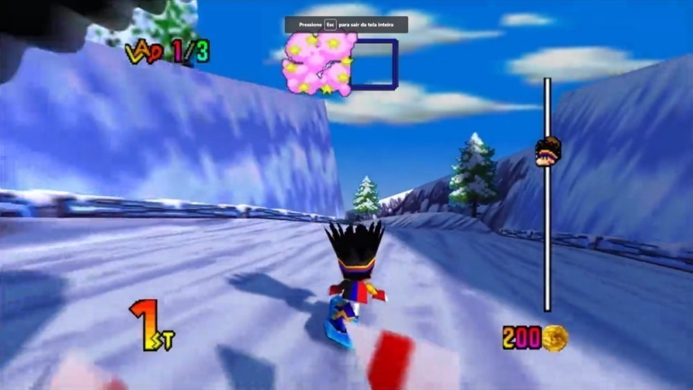 Nintendo 64 - Snowboard Kids com Ray Tracing