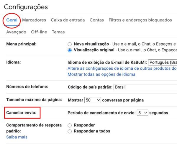 Passo a passo para personalizar o Gmail: aprenda a cancelar e mudar o tempo de envio das mensagens