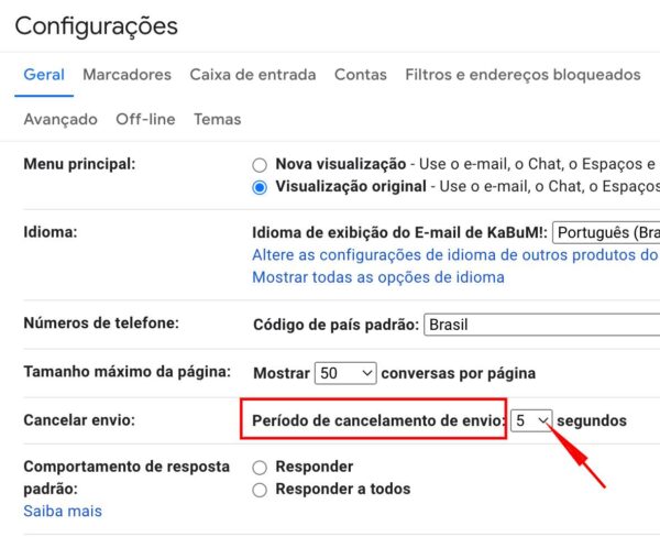 Passo a passo para personalizar o Gmail: aprenda a cancelar e mudar o tempo de envio das mensagens