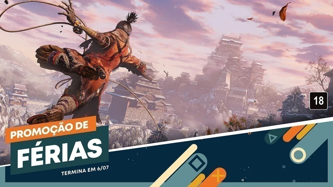 Imagem de Sekiro: Shadows Die Twice na Promoção de Férias