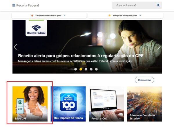 Site da Receita Federal