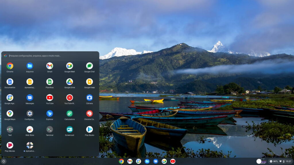 ChromeOS Flex - menu iniciar