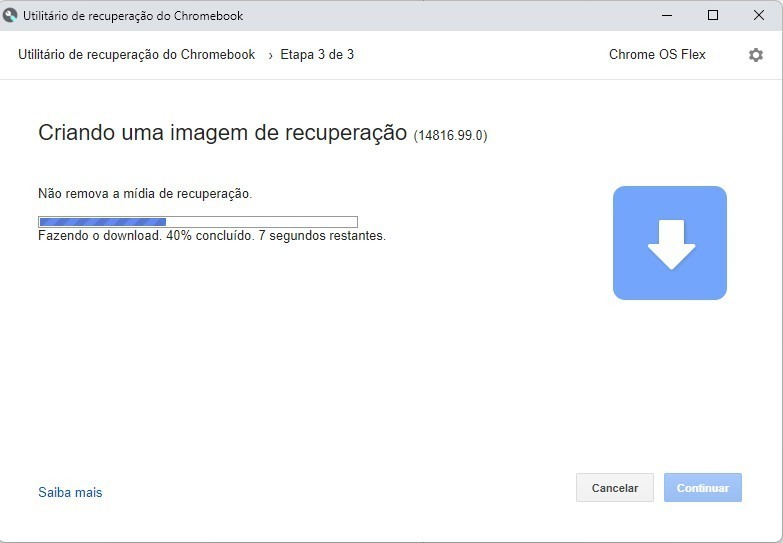 Como instalar o Chrome OS Flex - Passo 10