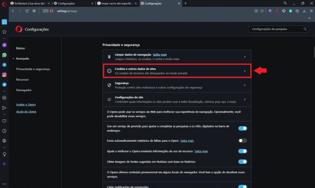 Como limpar o cache de seu navegador no PC - Passo 25