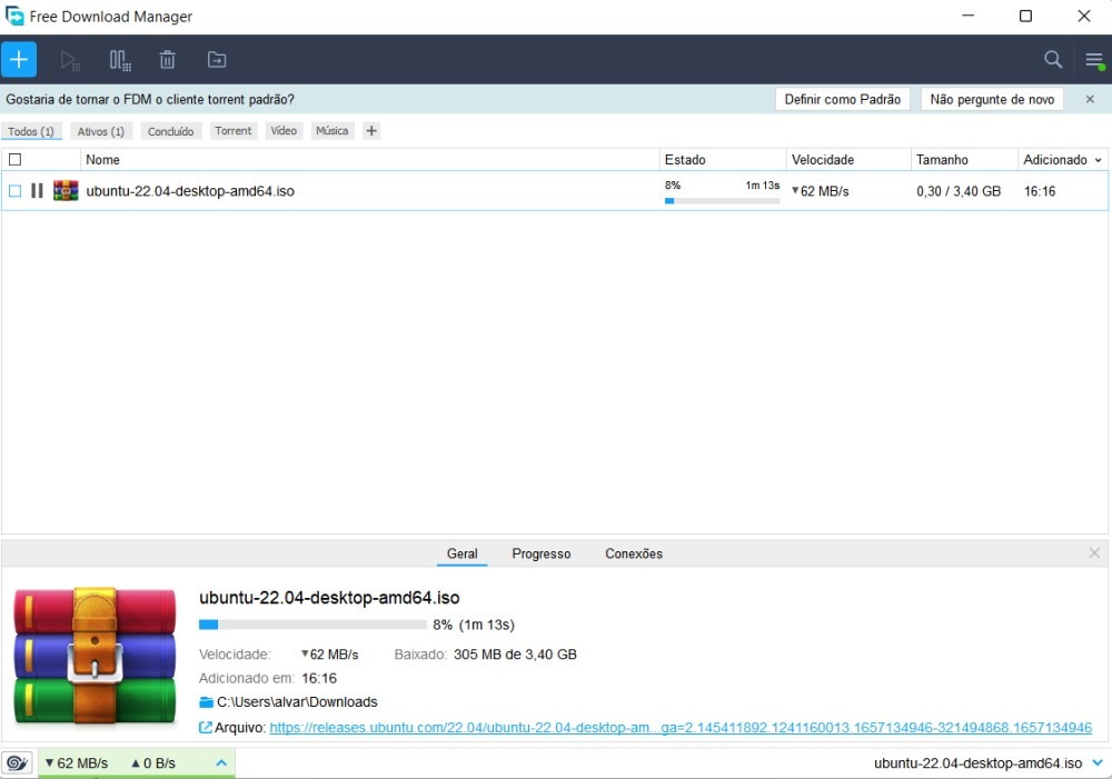 Free Download Manager - gerenciador de downloads