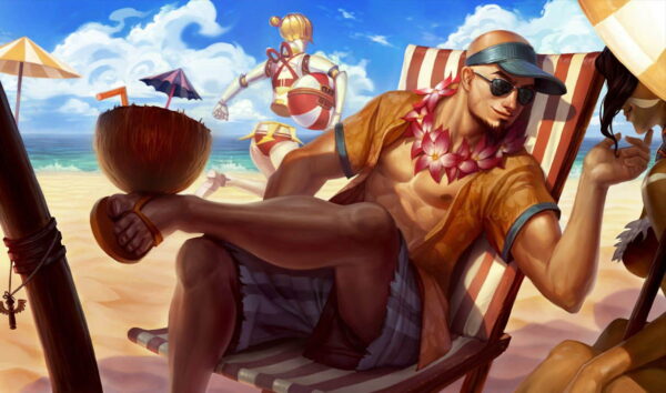 League of Legends - Lee Sin Curtindo o Verão