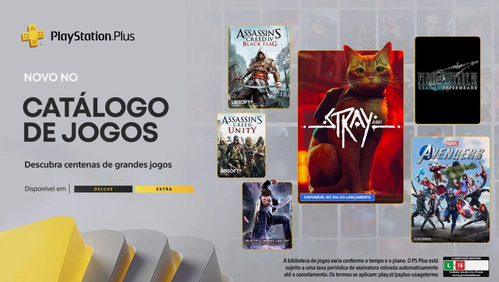 Novos jogos PS Plus