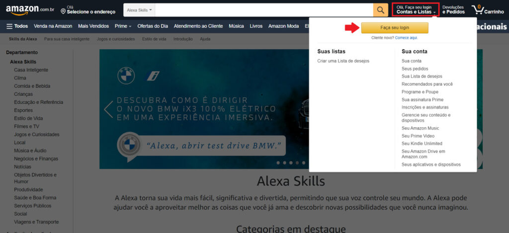 Saiba como instalar novas skills em sua Alexa - Passo 5