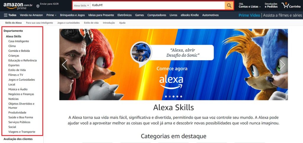 Saiba como instalar novas skills em sua Alexa - Passo 6