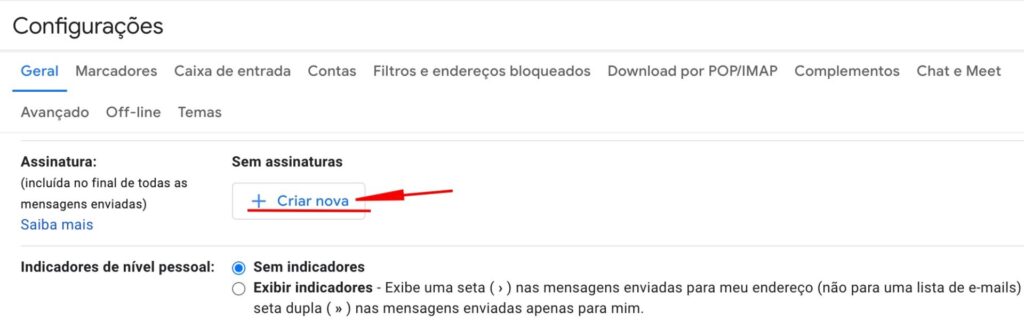 Passo a passo para configurar assinatura de e-mail no Gmail