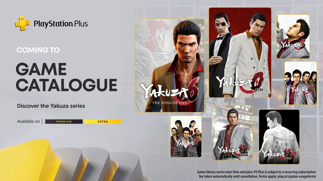 Yakuza: franquia principal será disponibilizada para assinantes da PS Plus Extra e Deluxe em 2022