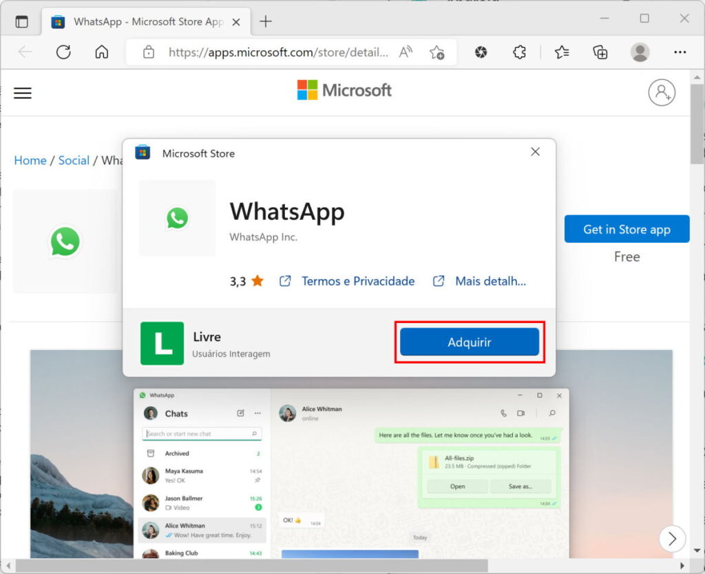 Como baixar o novo WhatsApp Desktop - Passo 2