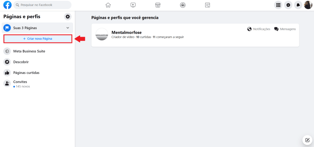 Como criar uma página no Facebook - Passo 2