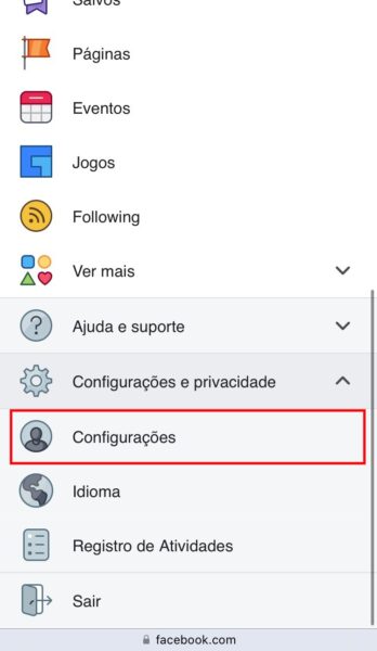 Tutorial de como excluir a conta do Facebook